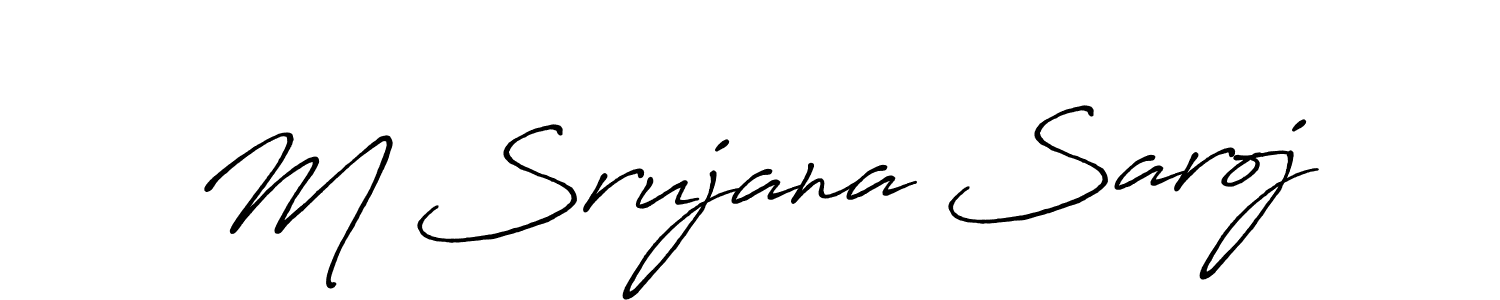 Once you've used our free online signature maker to create your best signature Antro_Vectra_Bolder style, it's time to enjoy all of the benefits that M Srujana Saroj name signing documents. M Srujana Saroj signature style 7 images and pictures png