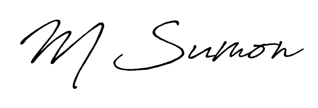 If you are searching for the best signature style for your name M Sumon, here we have designed multiple signature styles using Antro_Vectra_Bolder. M Sumon signature style 7 images and pictures png