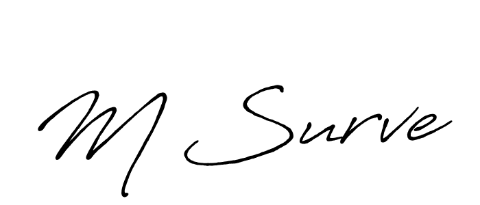 Here are the top 10 professional signature styles for the name M Surve. These are the best autograph styles you can use for your name. M Surve signature style 7 images and pictures png