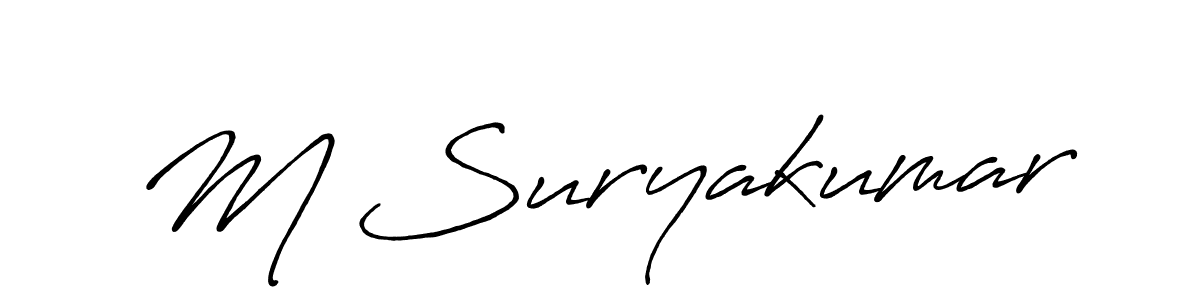 Make a short M Suryakumar signature style. Manage your documents anywhere anytime using Antro_Vectra_Bolder. Create and add eSignatures, submit forms, share and send files easily. M Suryakumar signature style 7 images and pictures png