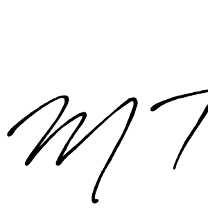 You should practise on your own different ways (Antro_Vectra_Bolder) to write your name (M T) in signature. don't let someone else do it for you. M T signature style 7 images and pictures png