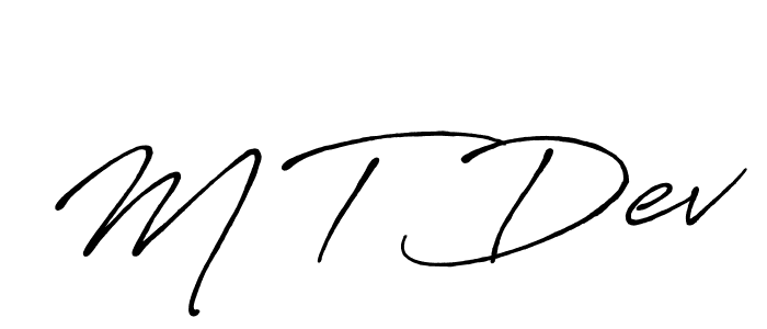 It looks lik you need a new signature style for name M T Dev. Design unique handwritten (Antro_Vectra_Bolder) signature with our free signature maker in just a few clicks. M T Dev signature style 7 images and pictures png