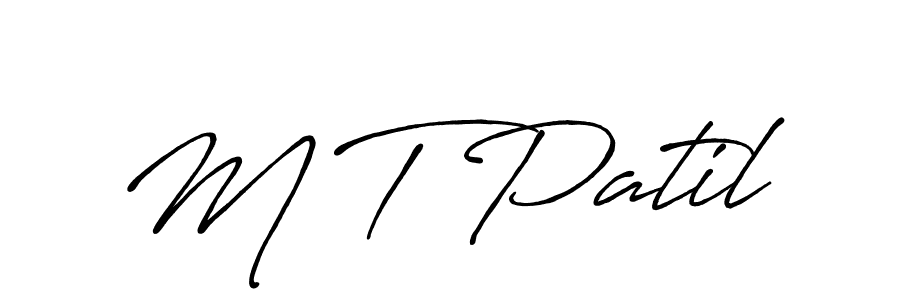 Also we have M T Patil name is the best signature style. Create professional handwritten signature collection using Antro_Vectra_Bolder autograph style. M T Patil signature style 7 images and pictures png