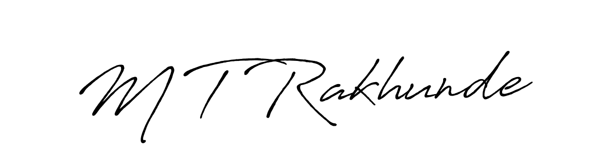 You can use this online signature creator to create a handwritten signature for the name M T Rakhunde. This is the best online autograph maker. M T Rakhunde signature style 7 images and pictures png