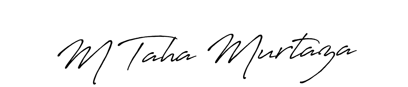 Once you've used our free online signature maker to create your best signature Antro_Vectra_Bolder style, it's time to enjoy all of the benefits that M Taha Murtaza name signing documents. M Taha Murtaza signature style 7 images and pictures png