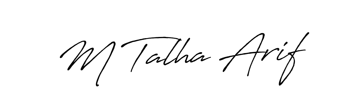 if you are searching for the best signature style for your name M Talha Arif. so please give up your signature search. here we have designed multiple signature styles  using Antro_Vectra_Bolder. M Talha Arif signature style 7 images and pictures png