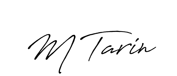 Also You can easily find your signature by using the search form. We will create M Tarin name handwritten signature images for you free of cost using Antro_Vectra_Bolder sign style. M Tarin signature style 7 images and pictures png