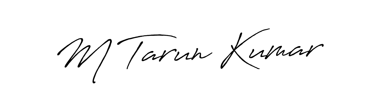 It looks lik you need a new signature style for name M Tarun Kumar. Design unique handwritten (Antro_Vectra_Bolder) signature with our free signature maker in just a few clicks. M Tarun Kumar signature style 7 images and pictures png