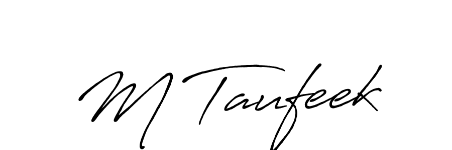 Similarly Antro_Vectra_Bolder is the best handwritten signature design. Signature creator online .You can use it as an online autograph creator for name M Taufeek. M Taufeek signature style 7 images and pictures png