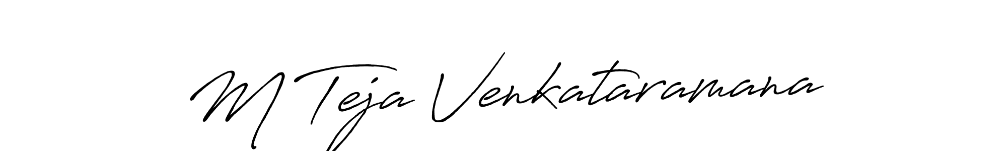 Also we have M Teja Venkataramana name is the best signature style. Create professional handwritten signature collection using Antro_Vectra_Bolder autograph style. M Teja Venkataramana signature style 7 images and pictures png