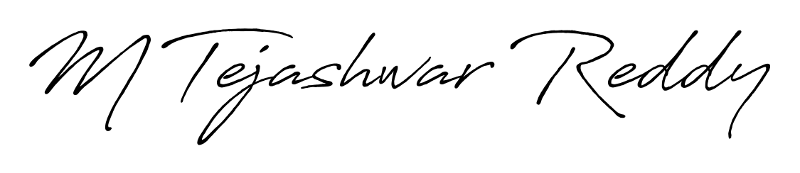 M Tejashwar Reddy stylish signature style. Best Handwritten Sign (Antro_Vectra_Bolder) for my name. Handwritten Signature Collection Ideas for my name M Tejashwar Reddy. M Tejashwar Reddy signature style 7 images and pictures png