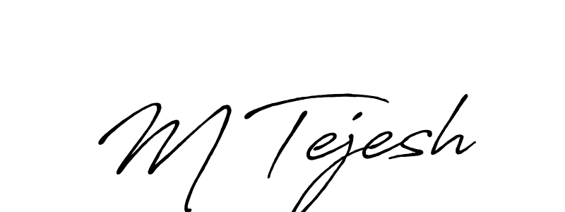 It looks lik you need a new signature style for name M Tejesh. Design unique handwritten (Antro_Vectra_Bolder) signature with our free signature maker in just a few clicks. M Tejesh signature style 7 images and pictures png