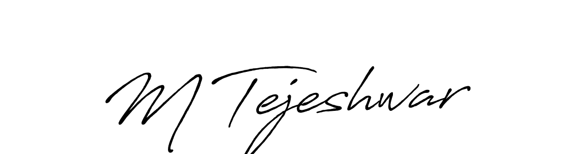 Antro_Vectra_Bolder is a professional signature style that is perfect for those who want to add a touch of class to their signature. It is also a great choice for those who want to make their signature more unique. Get M Tejeshwar name to fancy signature for free. M Tejeshwar signature style 7 images and pictures png