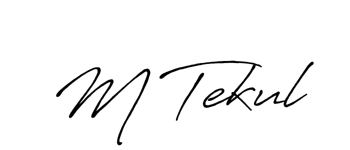 It looks lik you need a new signature style for name M Tekul. Design unique handwritten (Antro_Vectra_Bolder) signature with our free signature maker in just a few clicks. M Tekul signature style 7 images and pictures png