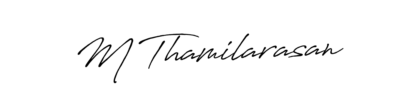 Antro_Vectra_Bolder is a professional signature style that is perfect for those who want to add a touch of class to their signature. It is also a great choice for those who want to make their signature more unique. Get M Thamilarasan name to fancy signature for free. M Thamilarasan signature style 7 images and pictures png