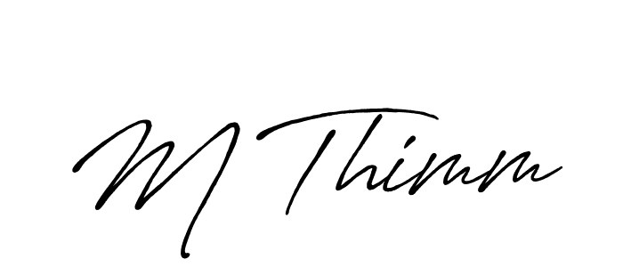 Also You can easily find your signature by using the search form. We will create M Thimm name handwritten signature images for you free of cost using Antro_Vectra_Bolder sign style. M Thimm signature style 7 images and pictures png