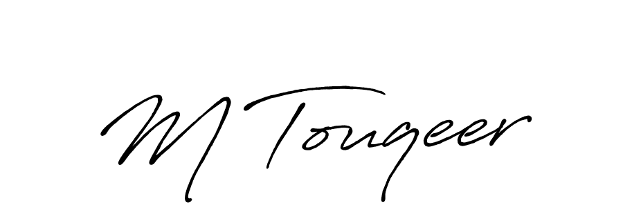 Once you've used our free online signature maker to create your best signature Antro_Vectra_Bolder style, it's time to enjoy all of the benefits that M Touqeer name signing documents. M Touqeer signature style 7 images and pictures png