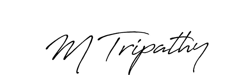 Similarly Antro_Vectra_Bolder is the best handwritten signature design. Signature creator online .You can use it as an online autograph creator for name M Tripathy. M Tripathy signature style 7 images and pictures png