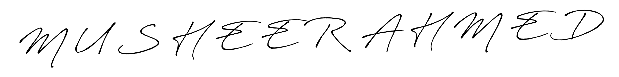 Once you've used our free online signature maker to create your best signature Antro_Vectra_Bolder style, it's time to enjoy all of the benefits that M U S H E E R  A H M E D name signing documents. M U S H E E R  A H M E D signature style 7 images and pictures png