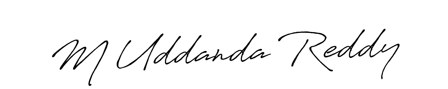 Similarly Antro_Vectra_Bolder is the best handwritten signature design. Signature creator online .You can use it as an online autograph creator for name M Uddanda Reddy. M Uddanda Reddy signature style 7 images and pictures png