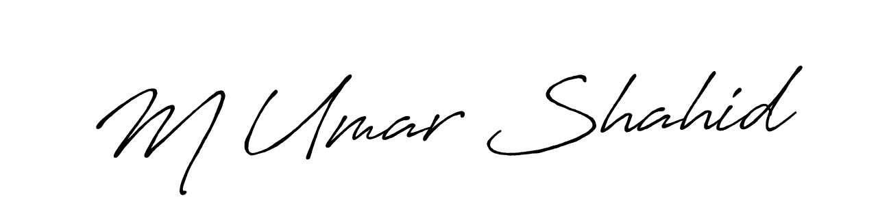 Make a beautiful signature design for name M Umar Shahid. Use this online signature maker to create a handwritten signature for free. M Umar Shahid signature style 7 images and pictures png