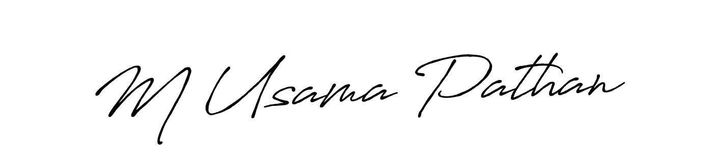 How to make M Usama Pathan signature? Antro_Vectra_Bolder is a professional autograph style. Create handwritten signature for M Usama Pathan name. M Usama Pathan signature style 7 images and pictures png