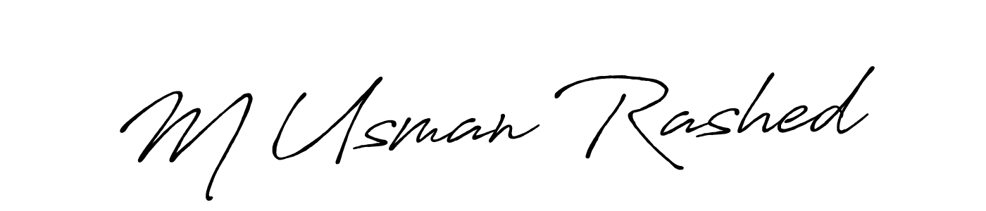 You can use this online signature creator to create a handwritten signature for the name M Usman Rashed. This is the best online autograph maker. M Usman Rashed signature style 7 images and pictures png