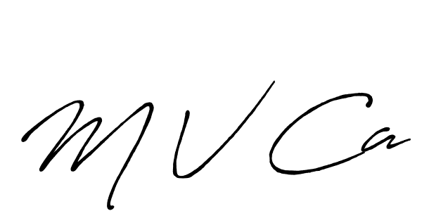 if you are searching for the best signature style for your name M V Ca. so please give up your signature search. here we have designed multiple signature styles  using Antro_Vectra_Bolder. M V Ca signature style 7 images and pictures png