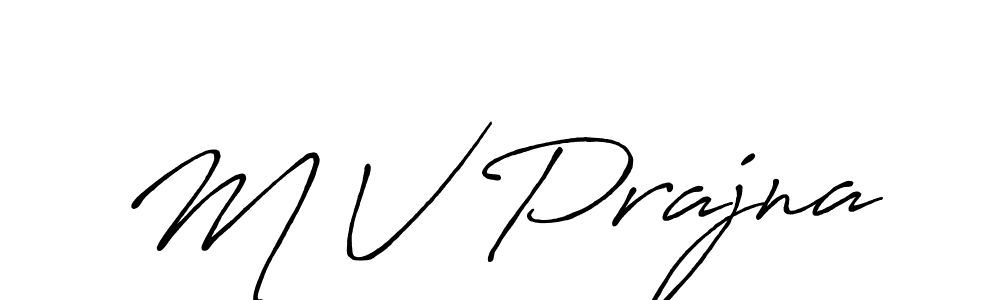 Once you've used our free online signature maker to create your best signature Antro_Vectra_Bolder style, it's time to enjoy all of the benefits that M V Prajna name signing documents. M V Prajna signature style 7 images and pictures png