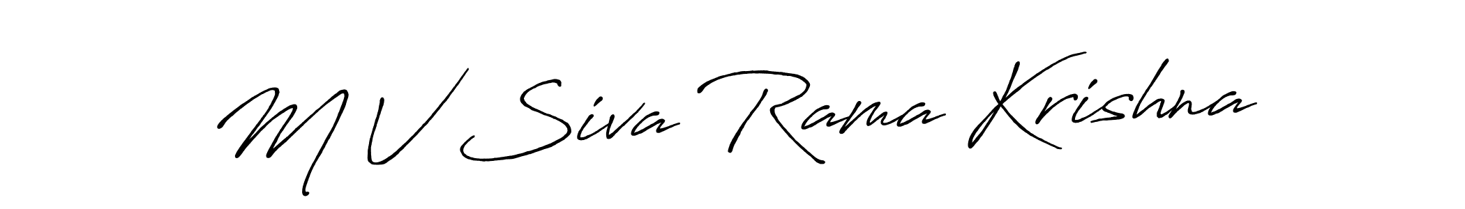 Also You can easily find your signature by using the search form. We will create M V Siva Rama Krishna name handwritten signature images for you free of cost using Antro_Vectra_Bolder sign style. M V Siva Rama Krishna signature style 7 images and pictures png
