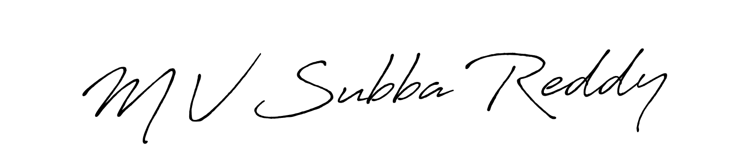 How to Draw M V Subba Reddy signature style? Antro_Vectra_Bolder is a latest design signature styles for name M V Subba Reddy. M V Subba Reddy signature style 7 images and pictures png