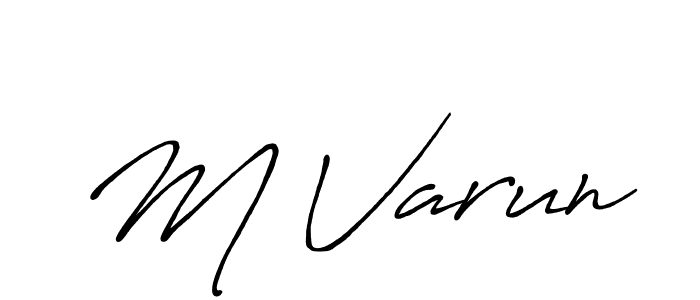 It looks lik you need a new signature style for name M Varun. Design unique handwritten (Antro_Vectra_Bolder) signature with our free signature maker in just a few clicks. M Varun signature style 7 images and pictures png