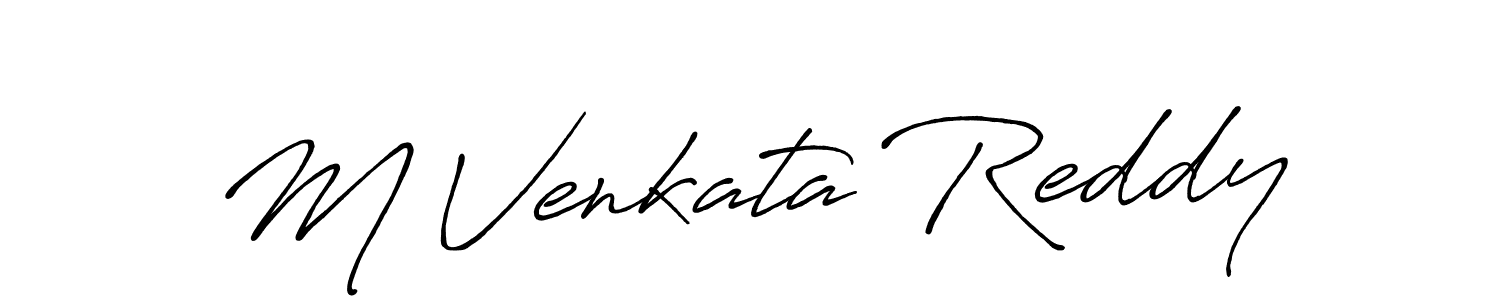 M Venkata Reddy stylish signature style. Best Handwritten Sign (Antro_Vectra_Bolder) for my name. Handwritten Signature Collection Ideas for my name M Venkata Reddy. M Venkata Reddy signature style 7 images and pictures png