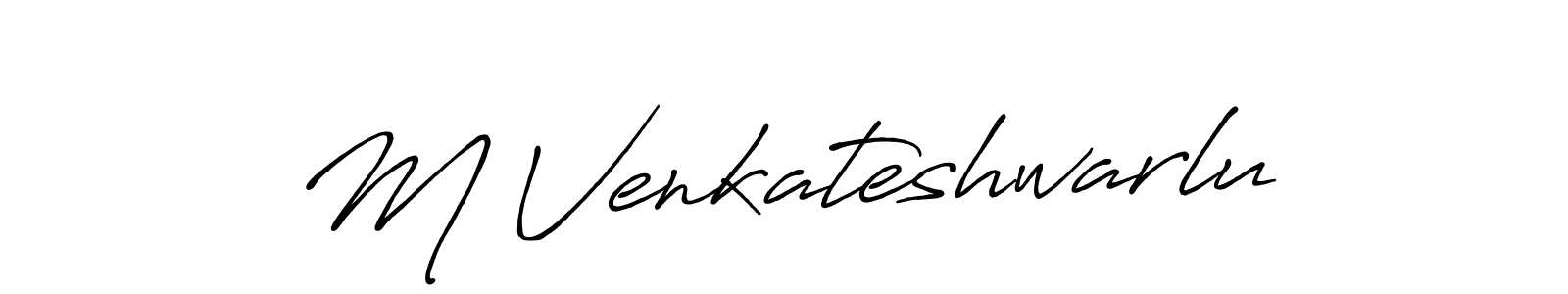 Make a short M Venkateshwarlu signature style. Manage your documents anywhere anytime using Antro_Vectra_Bolder. Create and add eSignatures, submit forms, share and send files easily. M Venkateshwarlu signature style 7 images and pictures png