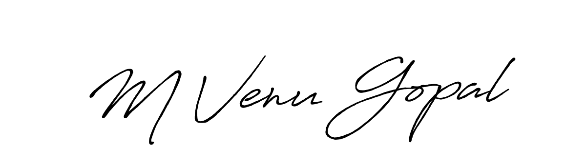 Best and Professional Signature Style for M Venu Gopal. Antro_Vectra_Bolder Best Signature Style Collection. M Venu Gopal signature style 7 images and pictures png