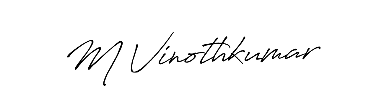 if you are searching for the best signature style for your name M Vinothkumar. so please give up your signature search. here we have designed multiple signature styles  using Antro_Vectra_Bolder. M Vinothkumar signature style 7 images and pictures png