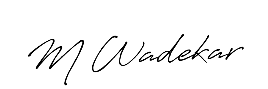 How to Draw M Wadekar signature style? Antro_Vectra_Bolder is a latest design signature styles for name M Wadekar. M Wadekar signature style 7 images and pictures png