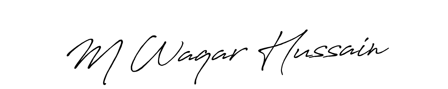 This is the best signature style for the M Waqar Hussain name. Also you like these signature font (Antro_Vectra_Bolder). Mix name signature. M Waqar Hussain signature style 7 images and pictures png
