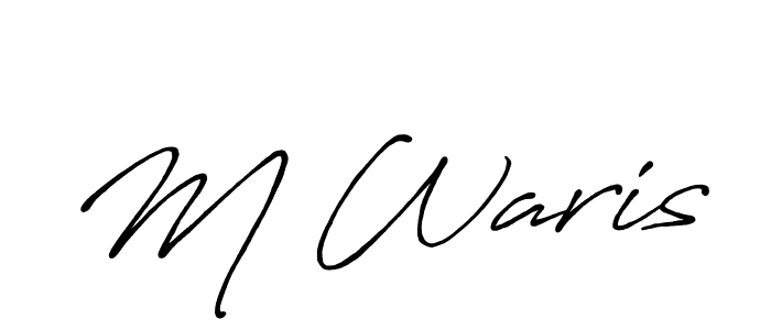 You should practise on your own different ways (Antro_Vectra_Bolder) to write your name (M Waris) in signature. don't let someone else do it for you. M Waris signature style 7 images and pictures png