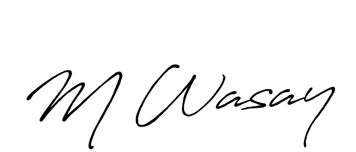 You can use this online signature creator to create a handwritten signature for the name M Wasay. This is the best online autograph maker. M Wasay signature style 7 images and pictures png