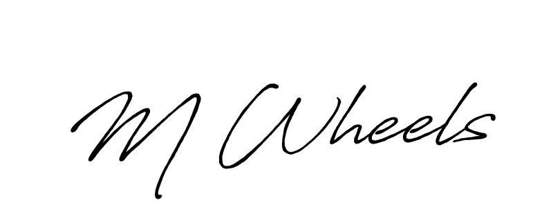 Similarly Antro_Vectra_Bolder is the best handwritten signature design. Signature creator online .You can use it as an online autograph creator for name M Wheels. M Wheels signature style 7 images and pictures png