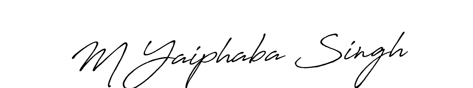 Design your own signature with our free online signature maker. With this signature software, you can create a handwritten (Antro_Vectra_Bolder) signature for name M Yaiphaba Singh. M Yaiphaba Singh signature style 7 images and pictures png