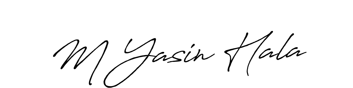 Similarly Antro_Vectra_Bolder is the best handwritten signature design. Signature creator online .You can use it as an online autograph creator for name M Yasin Hala. M Yasin Hala signature style 7 images and pictures png