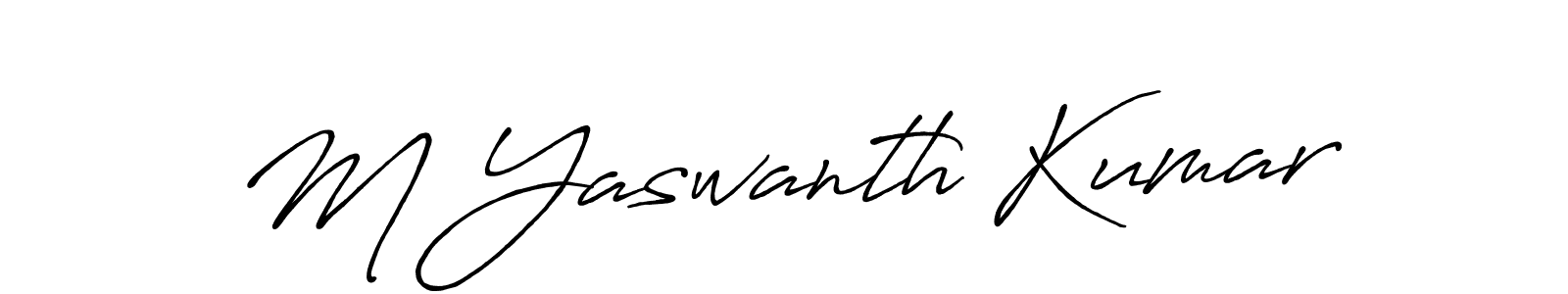 Antro_Vectra_Bolder is a professional signature style that is perfect for those who want to add a touch of class to their signature. It is also a great choice for those who want to make their signature more unique. Get M Yaswanth Kumar name to fancy signature for free. M Yaswanth Kumar signature style 7 images and pictures png
