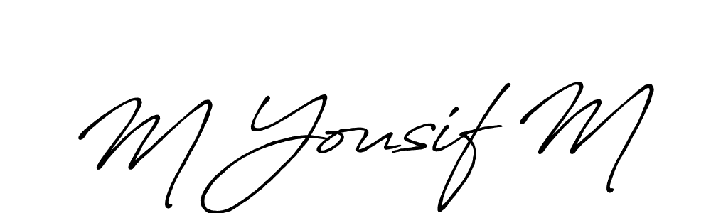 You can use this online signature creator to create a handwritten signature for the name M Yousif M. This is the best online autograph maker. M Yousif M signature style 7 images and pictures png