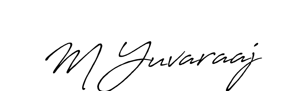 M Yuvaraaj stylish signature style. Best Handwritten Sign (Antro_Vectra_Bolder) for my name. Handwritten Signature Collection Ideas for my name M Yuvaraaj. M Yuvaraaj signature style 7 images and pictures png