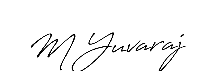 Make a short M Yuvaraj signature style. Manage your documents anywhere anytime using Antro_Vectra_Bolder. Create and add eSignatures, submit forms, share and send files easily. M Yuvaraj signature style 7 images and pictures png