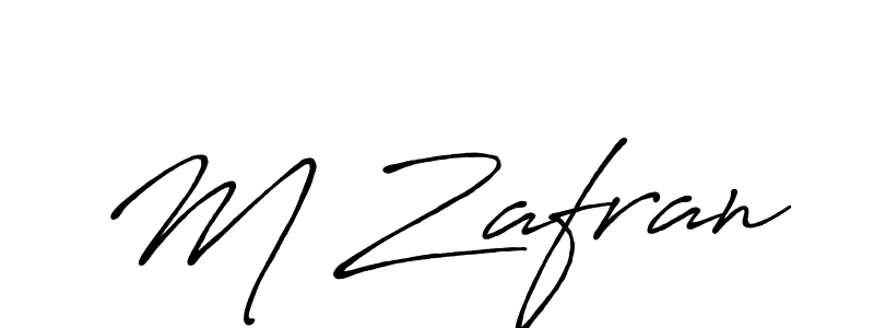 How to make M Zafran signature? Antro_Vectra_Bolder is a professional autograph style. Create handwritten signature for M Zafran name. M Zafran signature style 7 images and pictures png