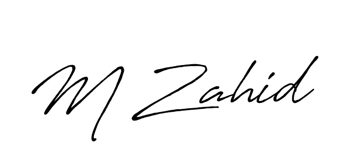 The best way (Antro_Vectra_Bolder) to make a short signature is to pick only two or three words in your name. The name M Zahid include a total of six letters. For converting this name. M Zahid signature style 7 images and pictures png