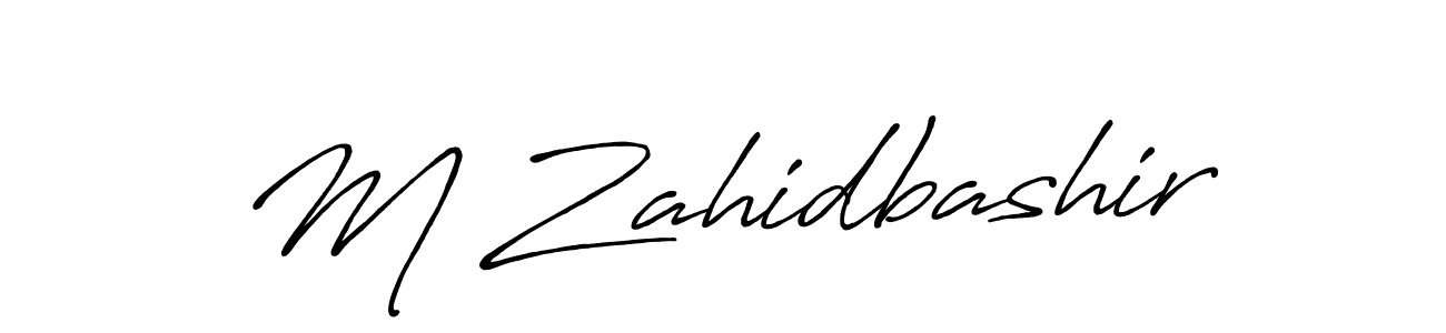 Design your own signature with our free online signature maker. With this signature software, you can create a handwritten (Antro_Vectra_Bolder) signature for name M Zahidbashir. M Zahidbashir signature style 7 images and pictures png